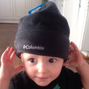 COLUMBIA Youth Black Polar Fleece Beanie